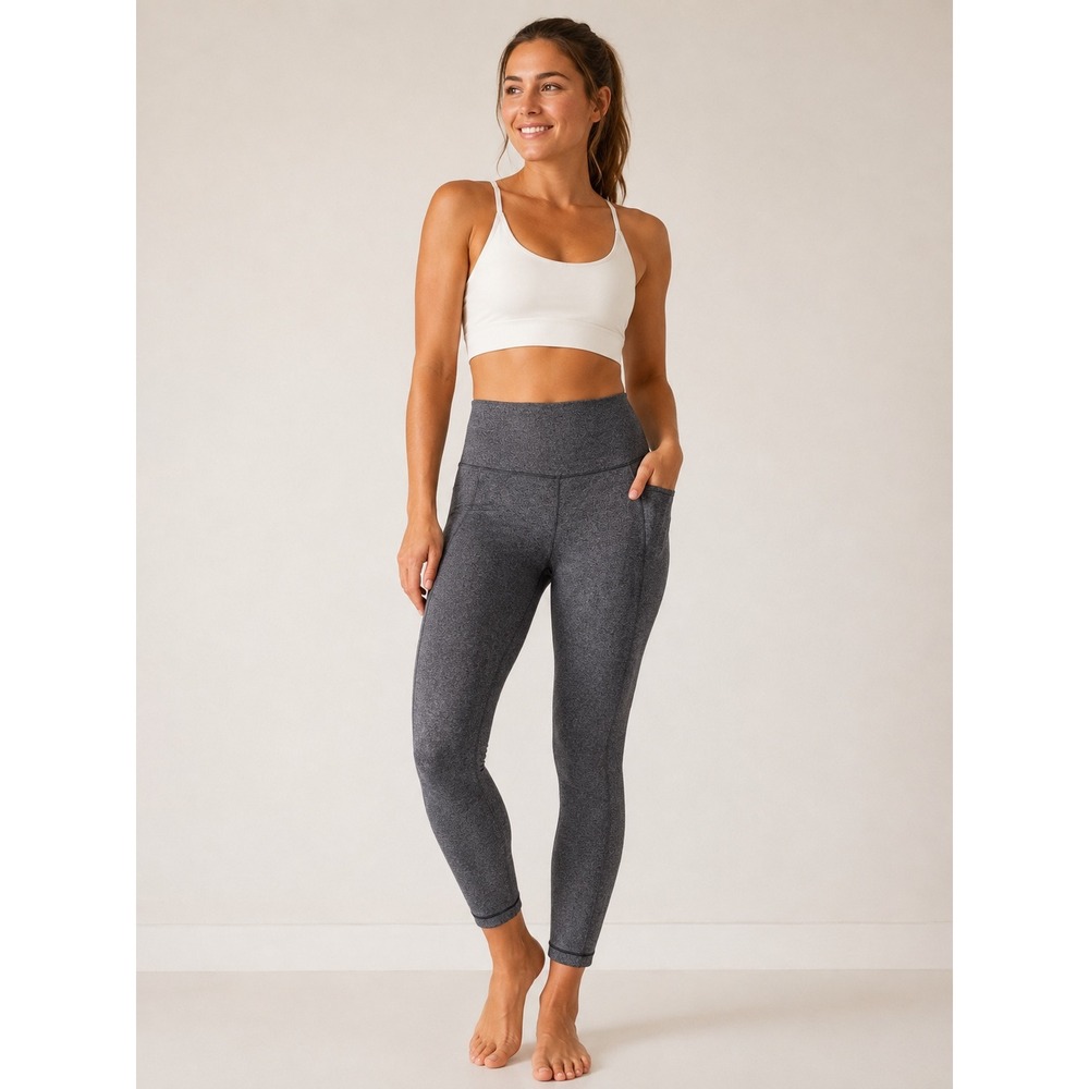 Athleta Salutation Stash Pocket II 7/8 Tight Gray Heather Leggings 531321-07 M